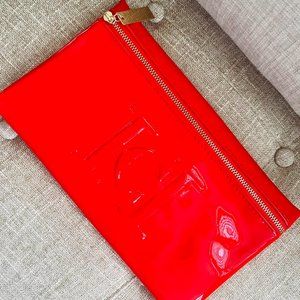 Carolina Herrera Good Girl Envelope Style Wallet Womens Red Brand New